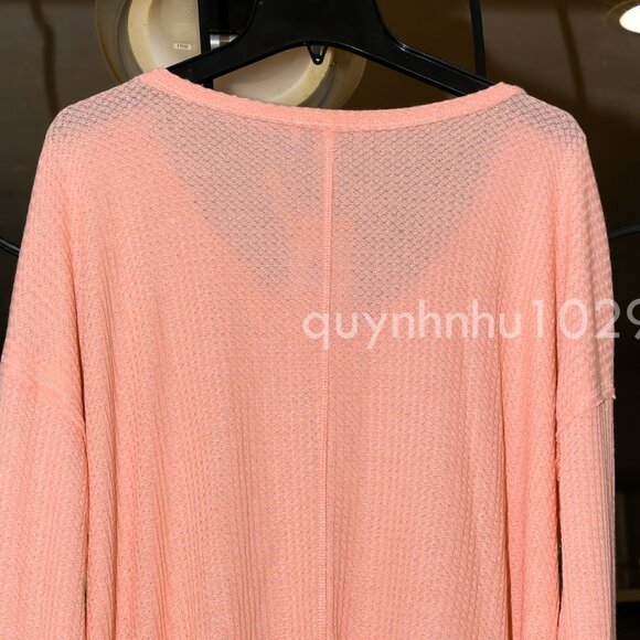 Vintage Women Thermal V neck Knit - Picture 5 of 6